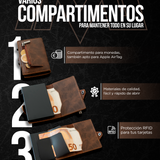 Carteira TMillions GripLock – Marrom Escuro